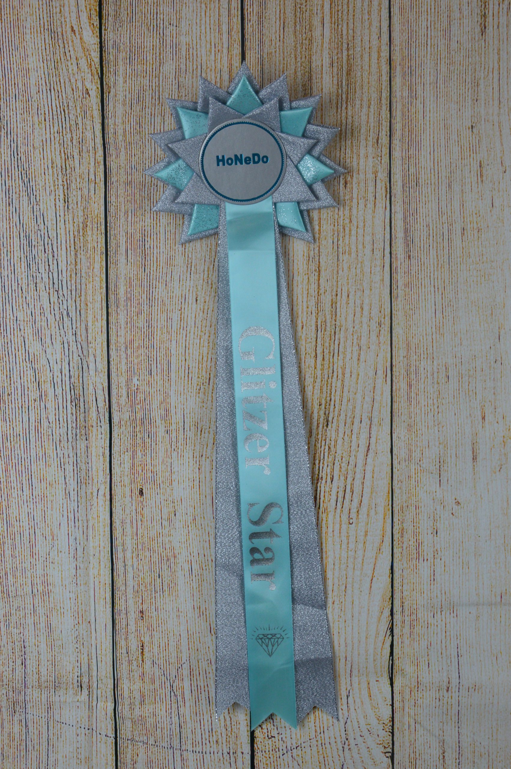 Schleife Glitzer Star – lang
