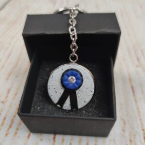 Schlüsselanhänger Schleife "Blue"
