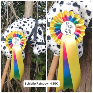 Hobby Horse Schleife: Rainbow